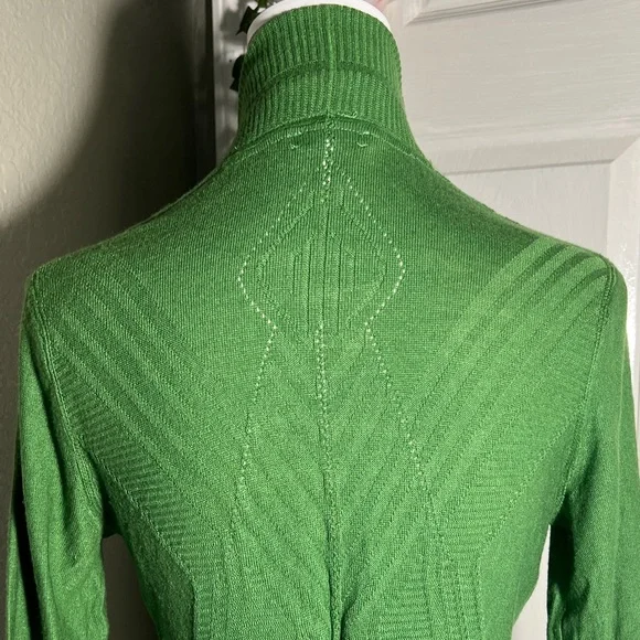 🍃Green Open Front Women's Sweater - Picture 8 of 15